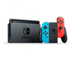 SWITCH REDBL V1 - Consola Nintendo Switch Rojo/Azul V1.1 Base 2 Mandos Joy-Con