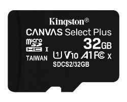 SDCS2/32GB - Kingston MicroSDHC Canvas Plus 32Gb Clase 10 UHS-I U1 V10 Lectura 100 Mb/s + Adaptador (SDCS2/32GB)