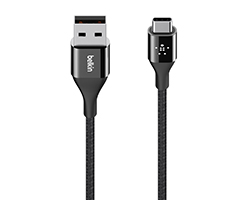 F2CU059BT04-BLK - Cable BELKIN MIXIT DuraTek USB-C a USB-A (F2CU059BT04-BK