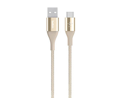 F2CU059BT04-GLD - Cable BELKIN MIXIT DuraTek USB-C a USB-A Dorado (F2CU059BT04-GLD)