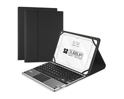 SUB-KT2-BTP001 - Funda con Teclado SUBBLIM Keytab Pro Touchpad Bluetooth 3.0+HS para Tablet 10.1