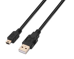 A101-0025 - Cable AISENS USB2.0 A/M-Mini USB B/M 1.8m Negro (A101-0025)