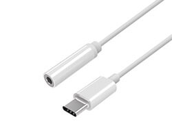 A109-0384 - Conversor AISENS USB-C/M-Jack 3.5/H Audio tipo Apple 15cm Blanco (A109-0384)
