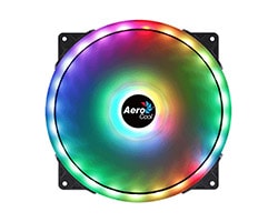 DUO20 - Ventilador AEROCOOL Duo 200mm 700rpm ARGB LED Negro (DUO20)