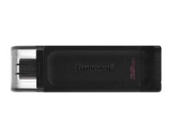 DT70/32GB - Pendrive Kingston Data Traveler DT70 32Gb USB-C 3.0 Tapa Negro (DT70/32GB)
