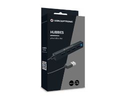 HUBBIES05B - Hub CONCEPTRONIC USB 2.0 a 4xUSB 2.0 9cm Negro (HUBBIES05B)