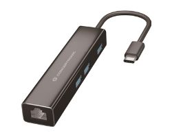 DONN07B - Adaptador CONCEPTRONIC USB-C/M a RJ45/3xUSB-A/H Negro (DONN07B)