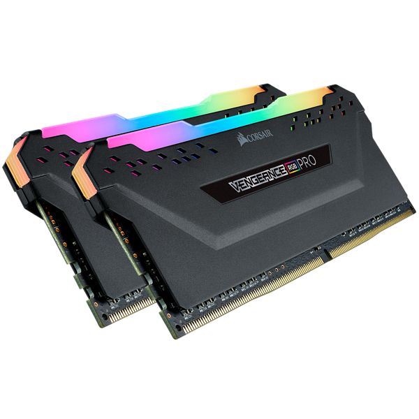 CMW16GX4M2C3200C16 - Mdulo Corsair DDR4 16Gb (2x8Gb) 3200Mhz Vengeance RGB Pro Black 288-pin 1.2V/1.35V DIMM (CMW16GX4M2C3200C16)