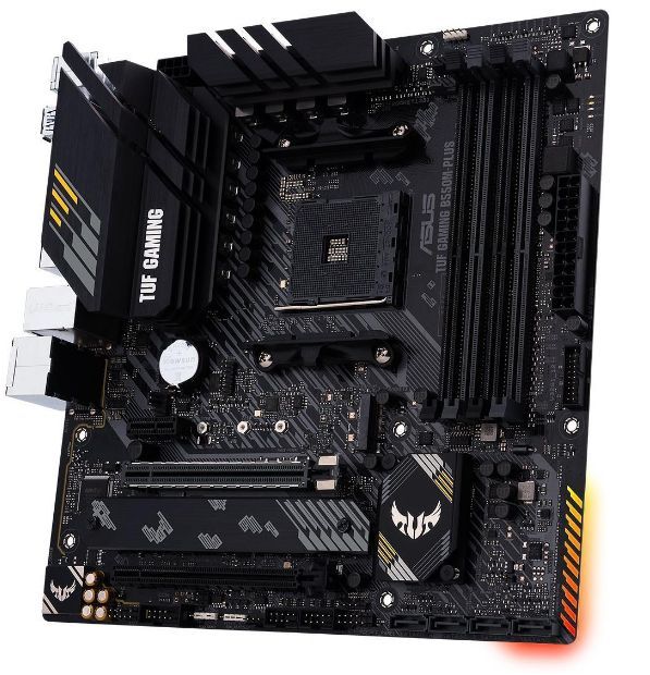 90MB14A0-M0EAY0 - Placa base ASUS TUF GAMING B550M-PLUS: (AM4) 4DDR4 SATA3 M.2 USB 2.0 USB-A 3.0 USB-C 3.1 HDMI DP RJ45 PS/2 mATX Ethernet