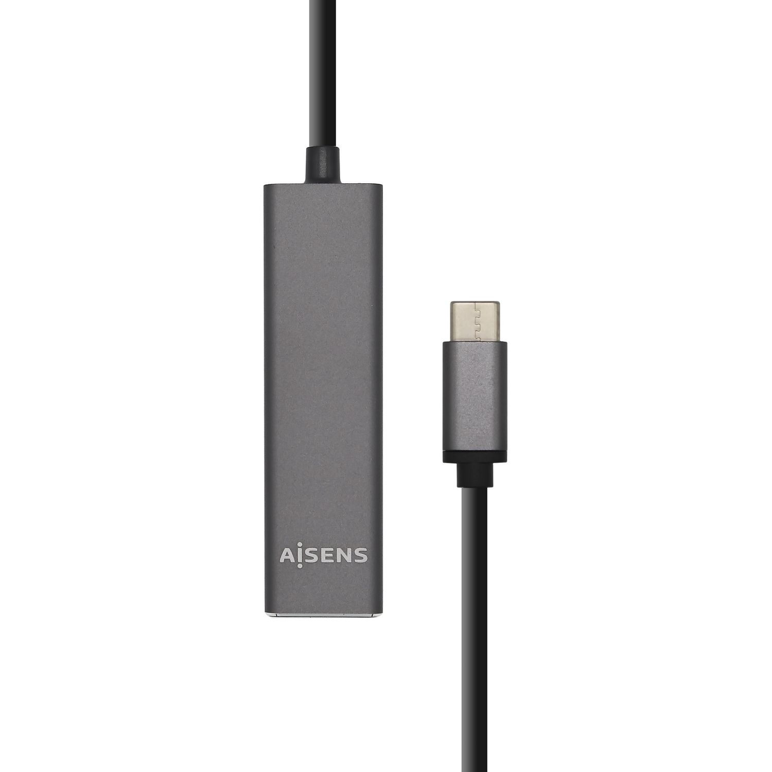 A109-0403 - Hub AISENS USB-C 3.0 a 4xUSB-A 3.0 15cm Gris (A109-0403)