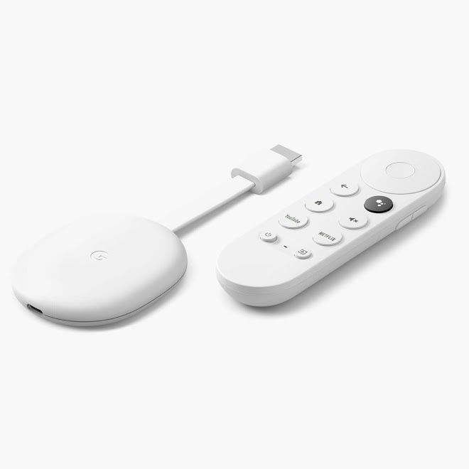 GA01919-IT - Google Chromecast X1 UHD 4K HDMI USB-C 2.0/3.0 WiFi 5 Bluetooth Google TV Android TV Blanco + Mando (GA01919-IT)