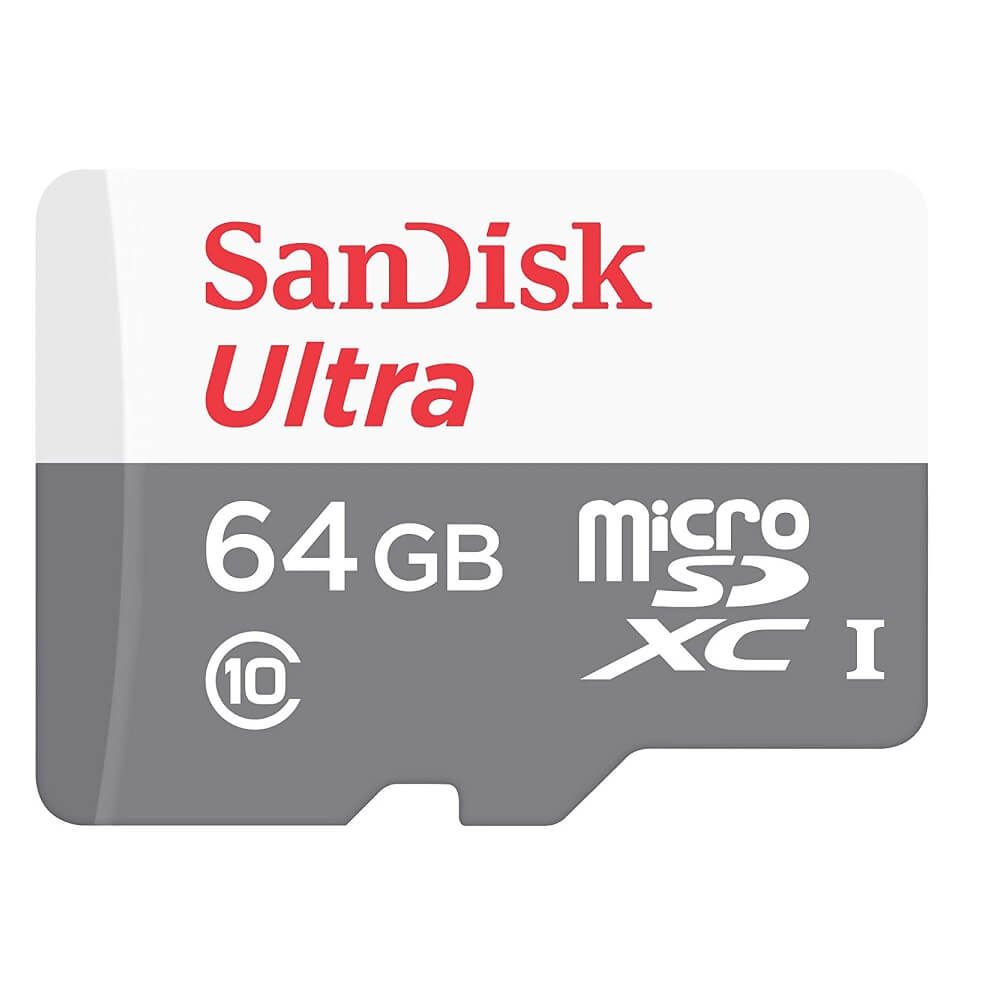SDSQUNR-064G-GN3MA - 64GB SanDisk Ultra microSDXC + SD Adapter 100MB/s Class 10 UHS-I