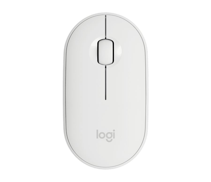 910-005716 - Ratn LOGITECH Pebble M350 ptico Ambidextro Wireless 10m RF 2.4GHz Bluetooth 3 Botones Blanco (910-005716)