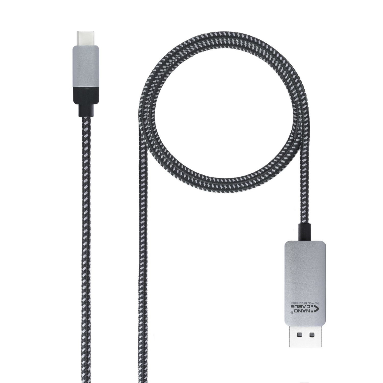 10.15.5002 - Nanocable USB-C/M a DP/M 1.8m Negro (10.15.5002)