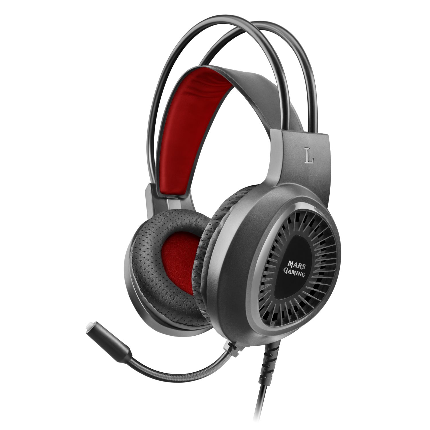 MH120 - Auriculares+Micrfono Mars Gaming Circumaurales Binaurales 3.5mm Cable 1.8m Negros (MH120)