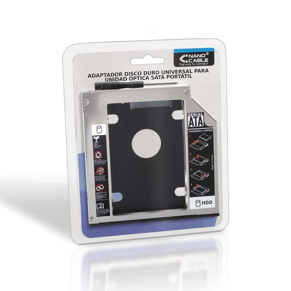 10.99.0102 - Adaptador Nanocable HDD 7mm a Optico 12mm (10.99.0102)