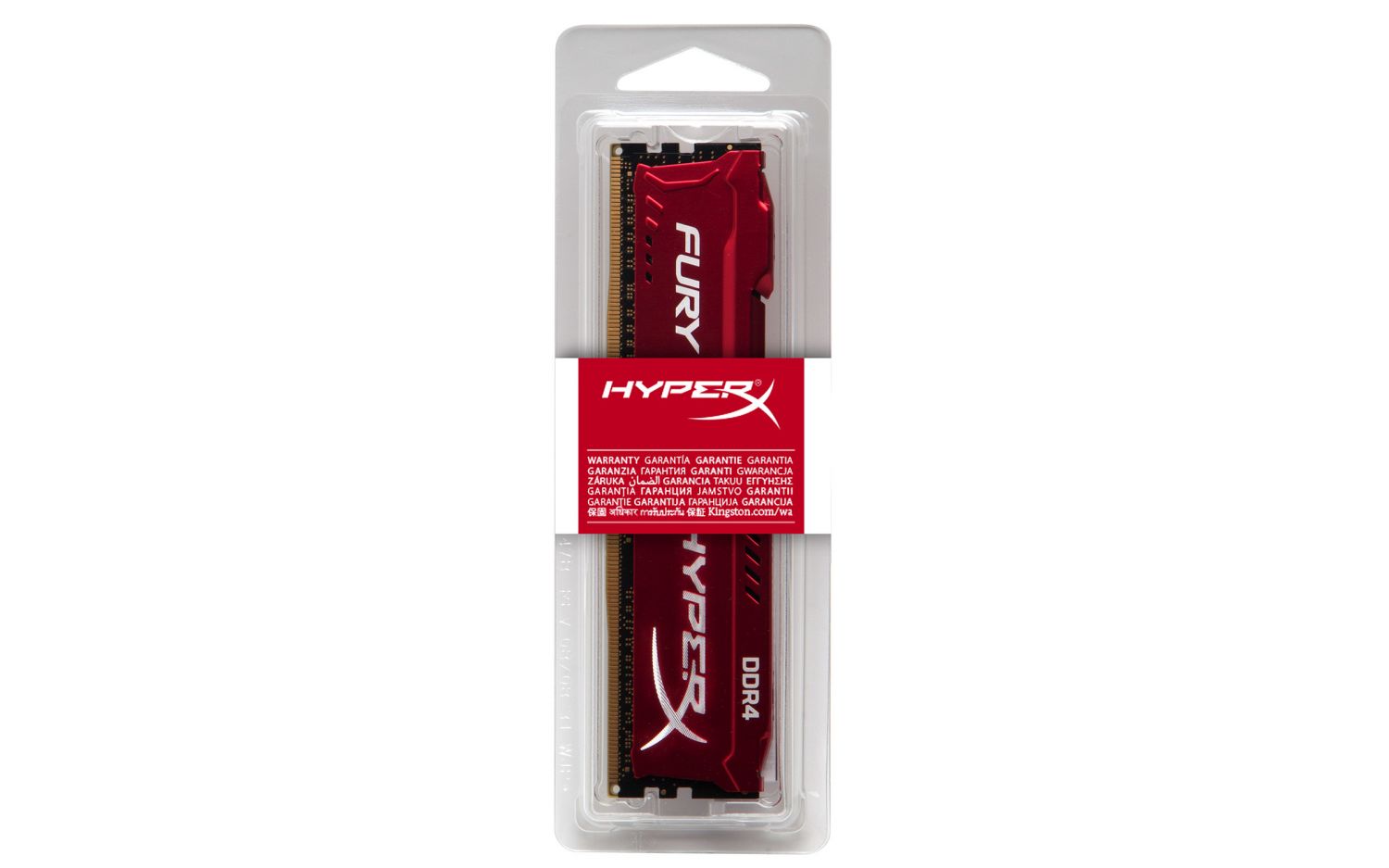 HX424C15FR2/8 - Mdulo de memoria HyperX FURY Red 8GB DDR4 2400MHz mdulo de 