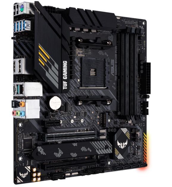 90MB14A0-M0EAY0 - Placa base ASUS TUF GAMING B550M-PLUS: (AM4) 4DDR4 SATA3 M.2 USB 2.0 USB-A 3.0 USB-C 3.1 HDMI DP RJ45 PS/2 mATX Ethernet