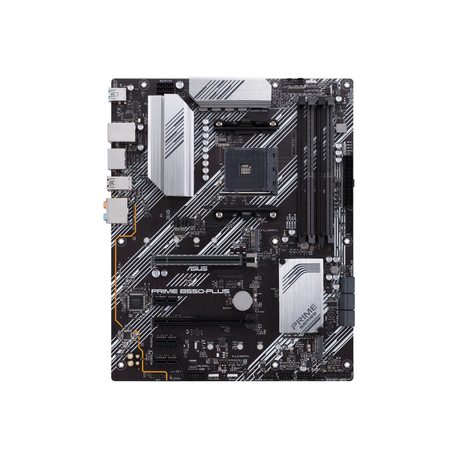 90MB14U0-M0EAY0 - Placa base ASUS PRIME B550-PLUS:(AM4) 4DDR4 M.2 SATA USB 2.0 USB-A 3.0/3.1 HDMI DP RJ45 ATX Ethernet LAN
