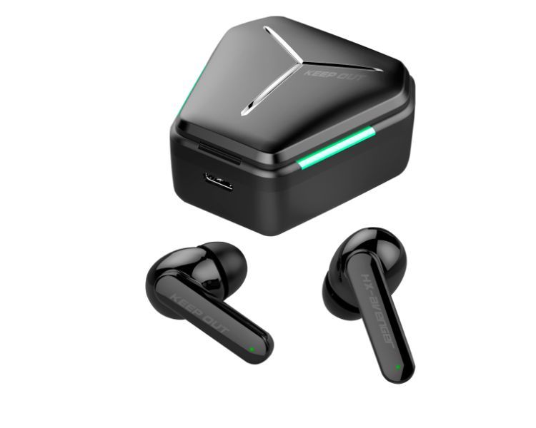 HX-AVENGER - Auriculares Gaming KeepOut In-Ear Binaurales Micrfono Integrado Bluetooth 5.0 Negros (HX-AVENGER)