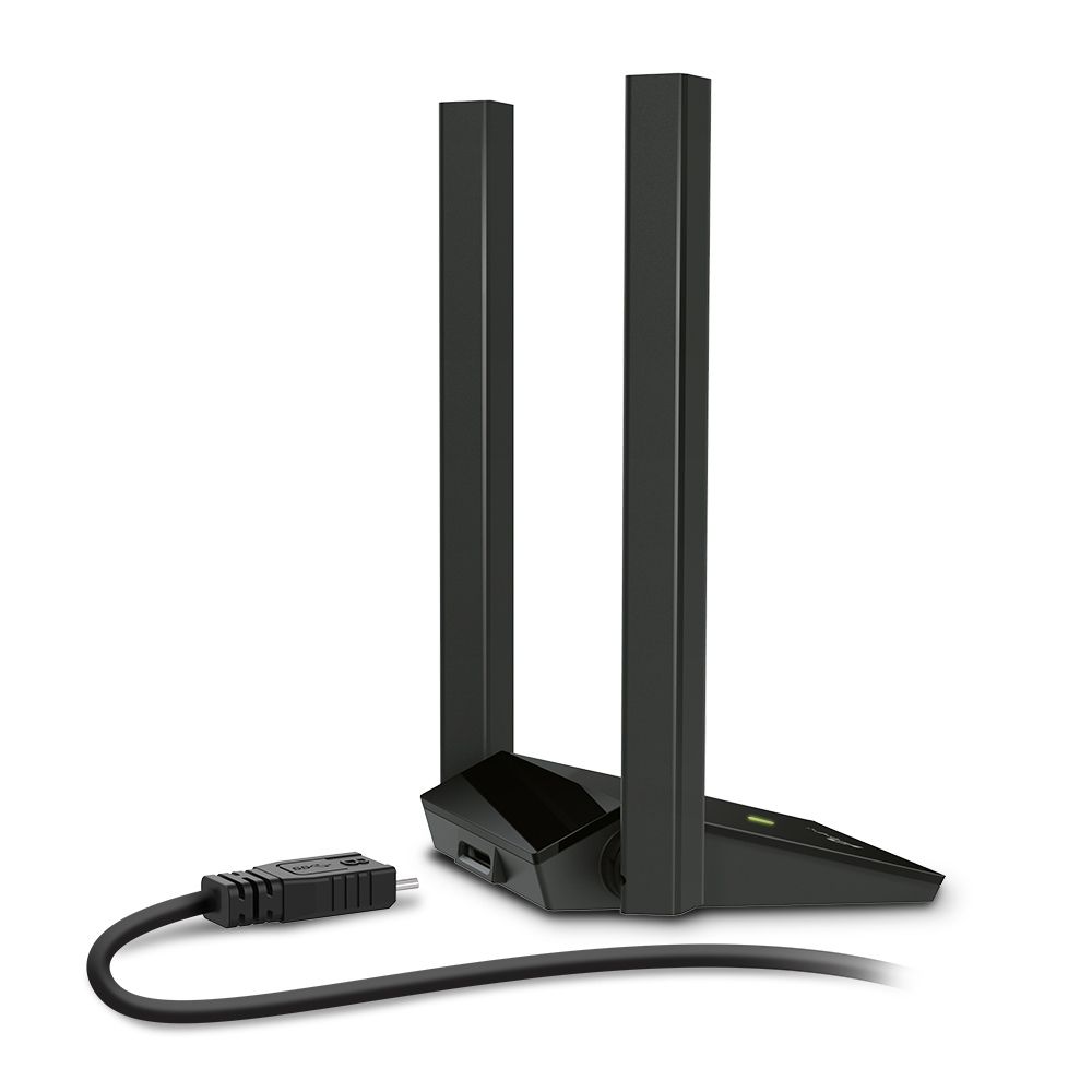 Archer T4U Plus - Adaptador TP-Link AC1300 DualBand USB 3.0 WLAN 2 Antenas Externas 5dBi PC/Port�til Negro (Archer T4U Plus)