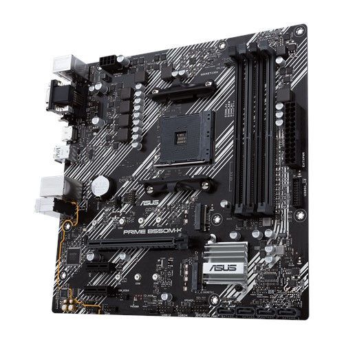 90MB14V0-M0EAY0 - Placa base ASUS PRIME B550M-K: (AM4) 4DDR4 SATA3 PCIe M.2 USB-A 3.0/3.1 DVI-D HDMI RJ45 PS/2 mATX Ethernet LAN