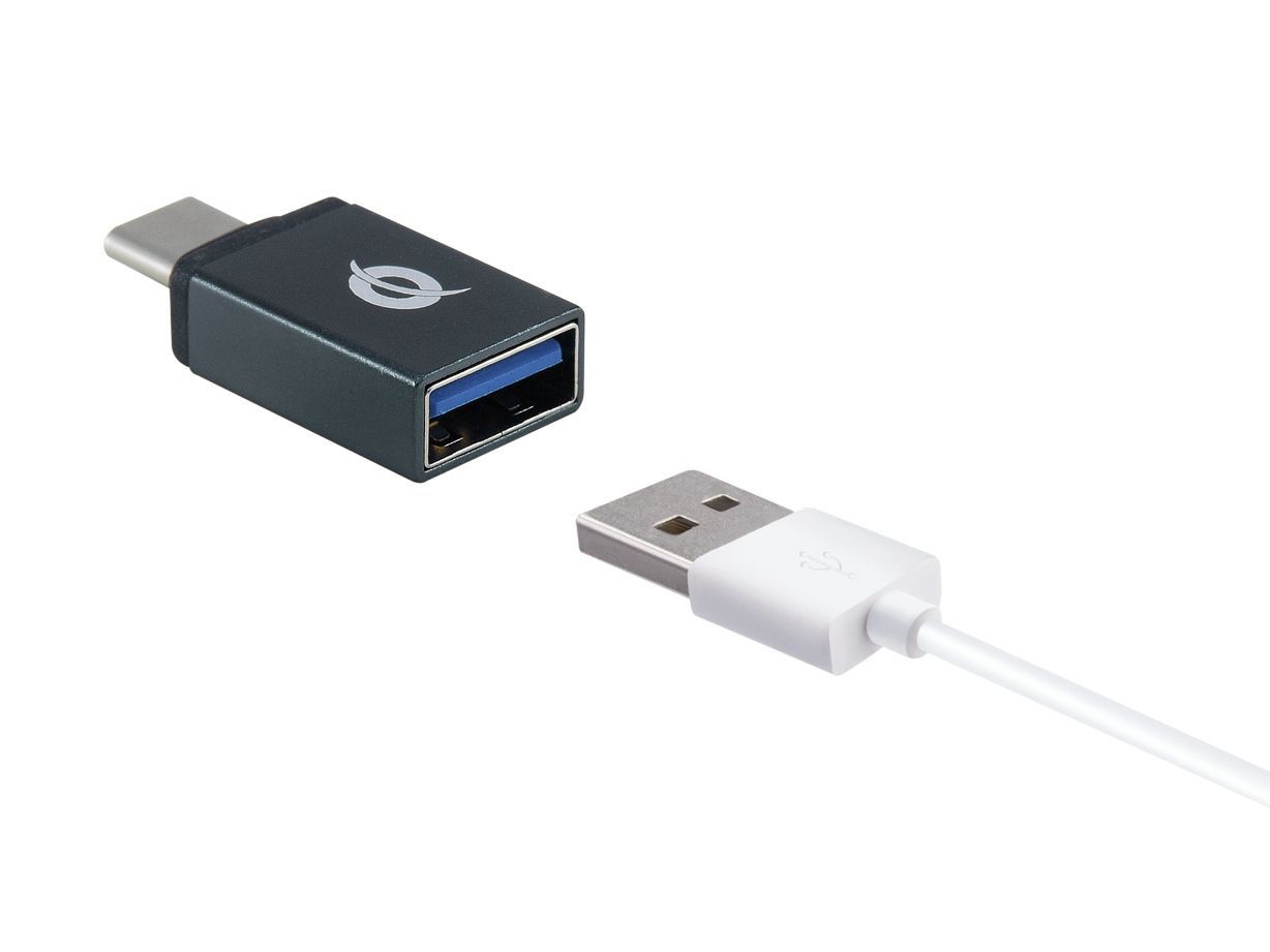 DONN03G - Adaptador CONCEPTRONIC USB-C/M a USB-A/H 2 Unidades Negro (DONN03G)