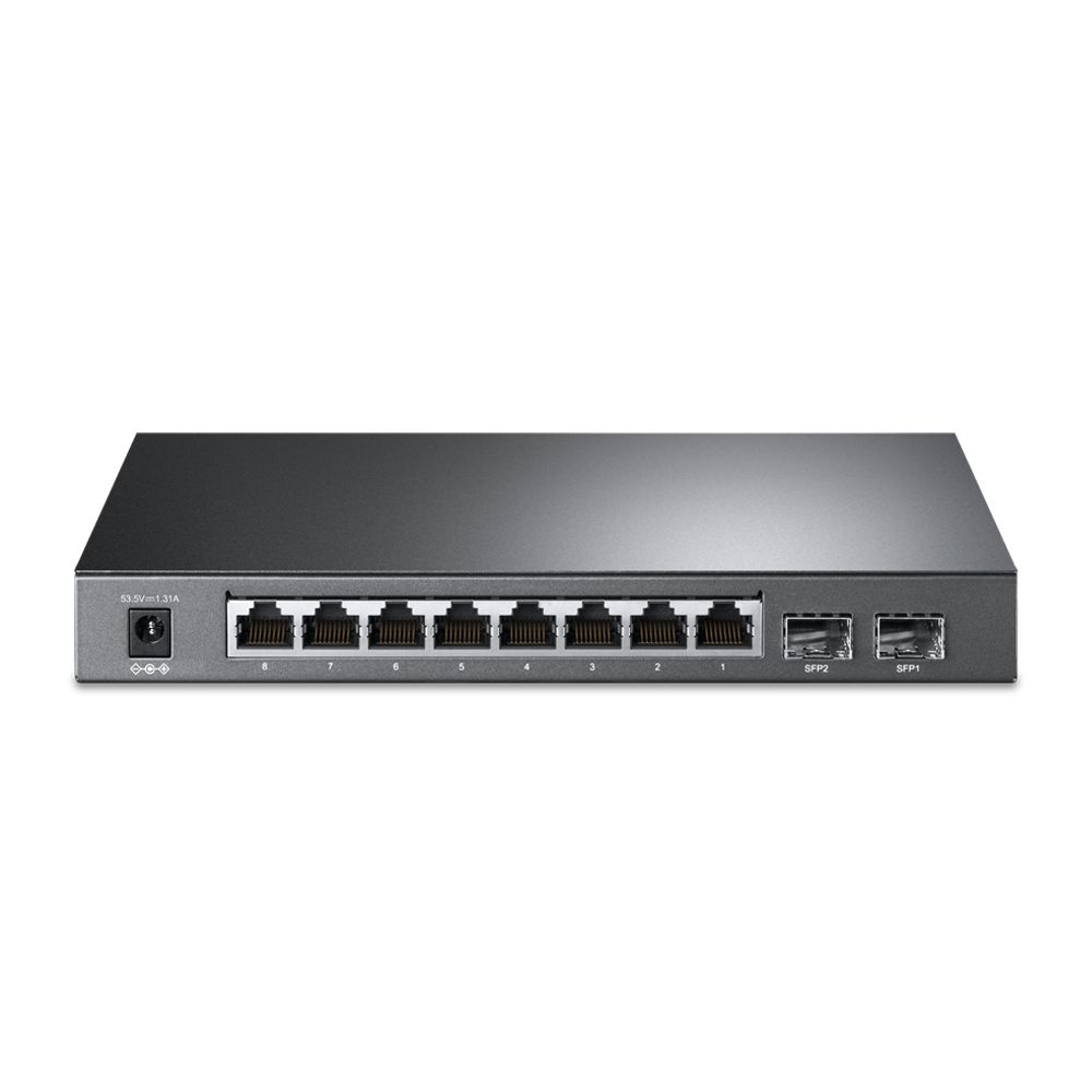SG2210P - Switch TP-Link 8xRJ45 GbE 2xSFP Gestionado PoE+ 58W Negro (TL-SG2210P)