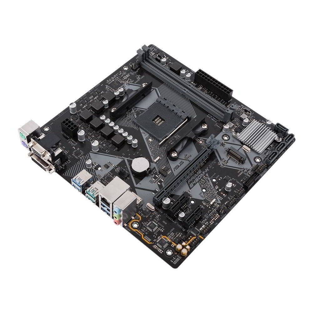 90MB1600-M0EAY0 - Placa base ASUS PRIME B450M-K II:(AM4) 2DDR4 SATA3 M.2 PCIe 3.0 USB-A 3.0/3.1 VGA DVI-D RJ45 PS/2 7.1 mATX Gigabit Ethernet