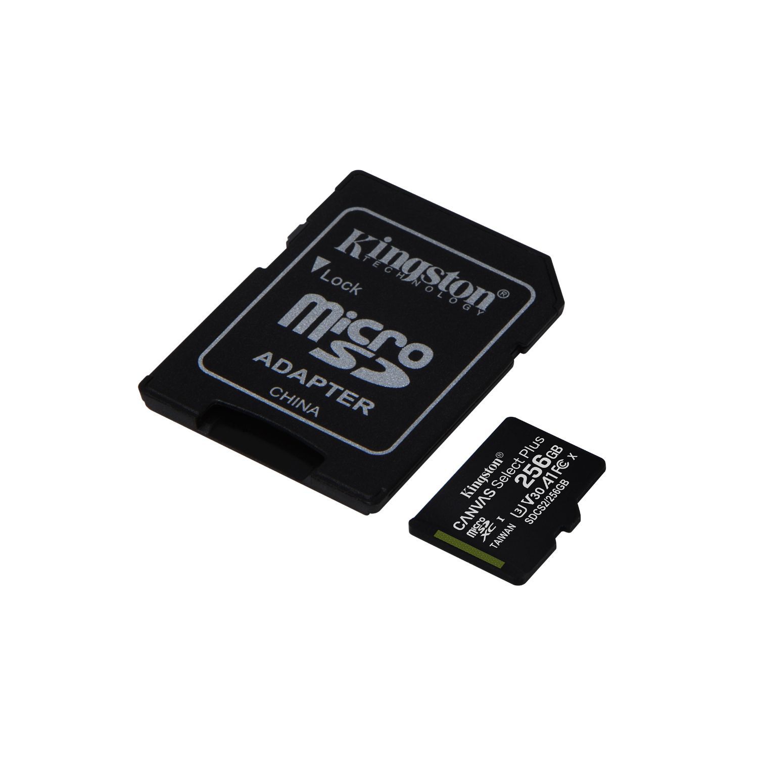 SDCS2/256GB - Kingston Micro SD HC Canvas Plus Clase 10 UHS-I U3 V30 256Gb Lectura 100 Mb/s Escritura 85 Mb/s + Adaptador (SDCS2/256GB)