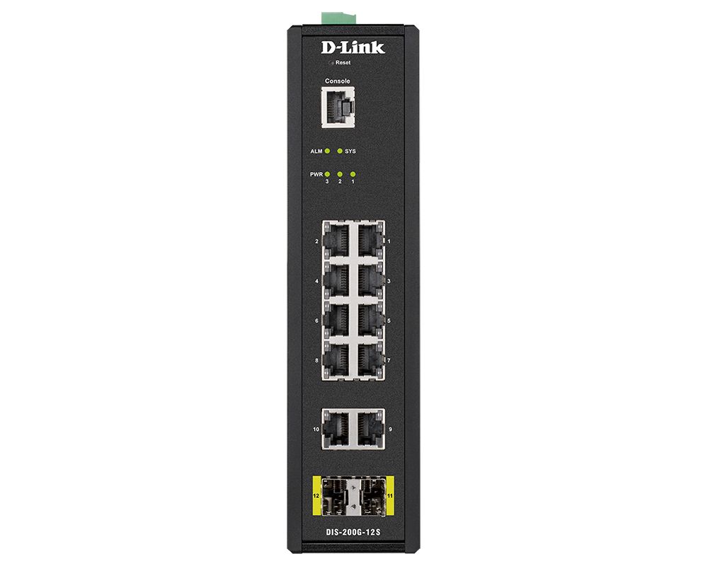 DIS-200G-12S - Switch D-Link 10p Gigabit 2p SFP Gestionable (DIS-200G-12S)