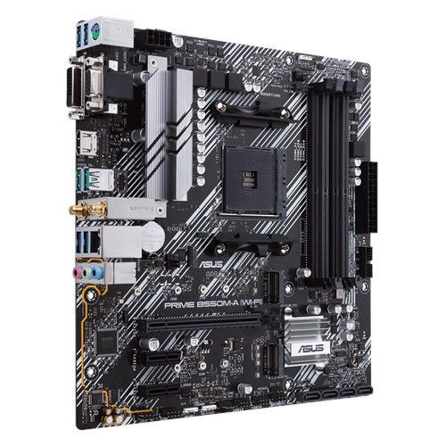 90MB14I0-M0EAY0 - Placa base ASUS PRIME B550M-A: (AM4) 4DDR4 SATA3 PCIe 4.0 M.2 USB-A 3.0/3.1 HDMI DVI-D RJ45 D-Sub PS/2 mATX Bluetooth 5.1 Ethernet LAN