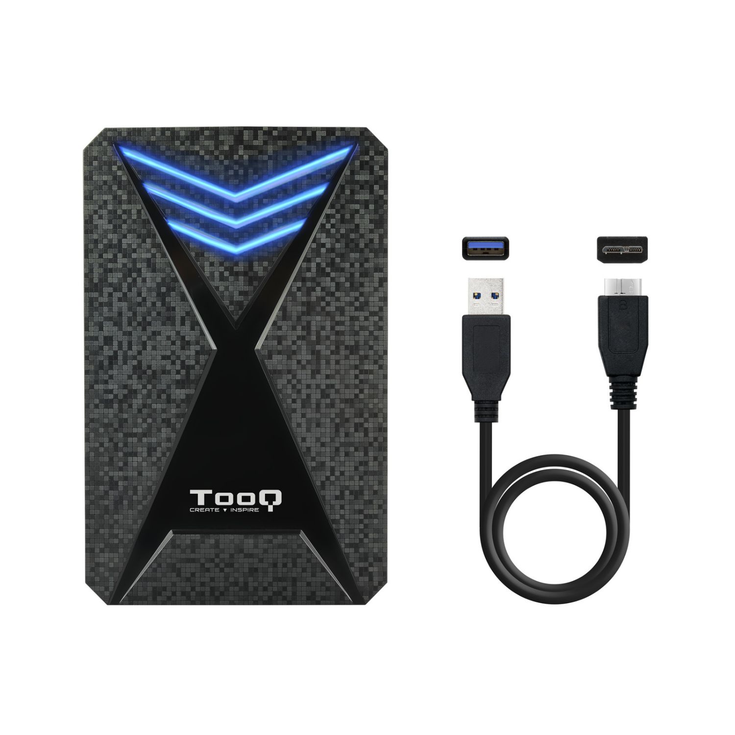 TQE-2550BL - Caja TOOQ SSD/HDD 2.5
