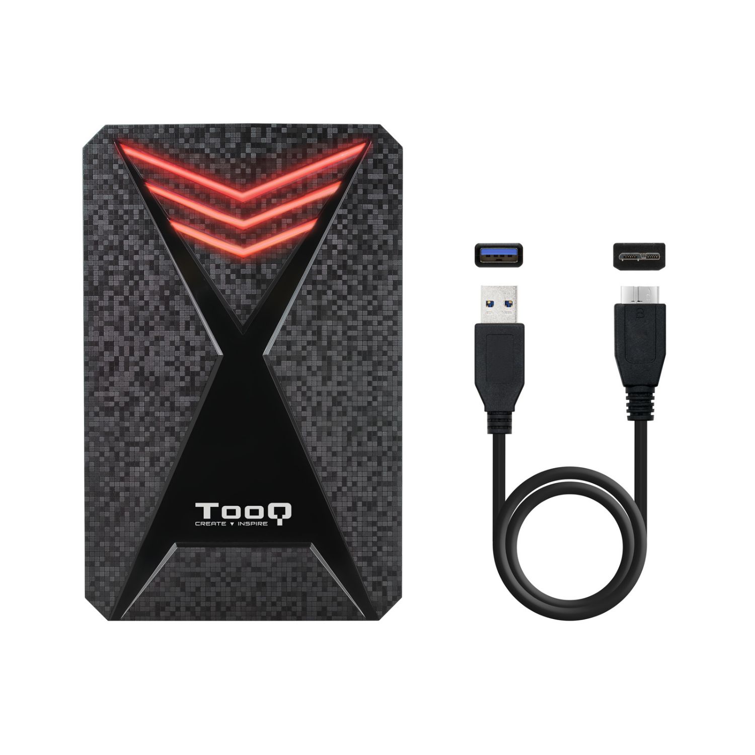 TQE-2550RGB - Caja TOOQ SSD/HDD 2.5