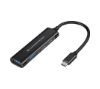 Foto de Hub CONCEPTRONIC USB-C a 4xUSB-A/C Negro (HUBBIES12B)