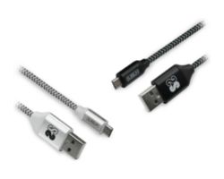 SUB-CAB-2TC001 - Pack 2 Cables SUBBLIM USB-c/M a USBM Negro/Plata 1m (SUB-CAB-2TC001)
