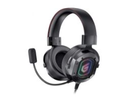 ATHAN03B - Auriculares+Micr�fono Gaming CONCEPTRONIC RGB Circumaurales Binaurales 3.5mm Cable 2.2m Negros (ATHAN03B)