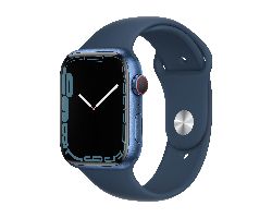 MKJT3TY/A - Apple Watch S7 GPS 45mm Caja Aluminio Azul Correa Sport Azul Abismo (MKJT3TY/A)