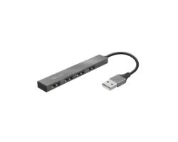 23786 - Hub Trust Halyx USB 2.0 a 4xUSB 2.0 10cm Aluminio (23786)