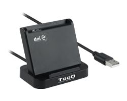 TQR-220B - Lector de Tarjetas TOOQ DNIe Vision USB 2.0 Negro (TQR-220B)
