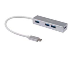 EQ128958 - Hub EQUIP USB-C 3.0 a 4xUSB-A 3.0 Plata (EQ128958)