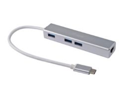 EQ133481 - Adaptador EQUIP USB-C a USB-A/RJ45 Plata (EQ133481)