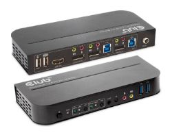CSV-7210 - Conmutador Club 3D KVM 4K UHD 60Hz 1xUSB-B 3.0/3xDP/1xHDMI Negro (CSV-7210)