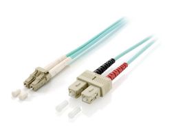 EQ255316 - Cable FO EQUIP OM3 Duplex SC/SC 50/125u 10m Turquesa (EQ255316)