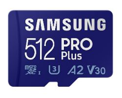 OUT8797 - Samsung Micro SD Pro Plus 512Gb (MB-MD512KA/EU) (OUT8797). Buen estado. Sin caja original. Completa. (OUTLET)