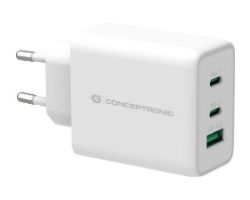 ALTHEA12W - Cargador Pared CONCEPTRONIC carga rapida 2Usb-C 1Usb-A 65W (ALTHEA12W)