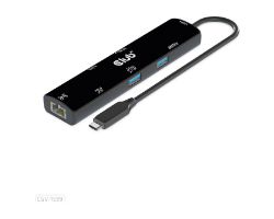 CSV-1599 - Docking Station Club 3D 6en1 USB-C 3.0 a 2xUSB-A 3.0/2xUSB-C 3.0/1xHDMI PD 100W HDCP 1.4/2.2 Ethernet GbE Negro (CSV-1599)