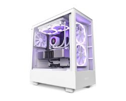 CC-H51EW-01 - Caja NZXT H5 Elite Ventana Lateral de Cristal Templado 1xUSB-A 3.0 1xUSB-C 3.1 ATX EATX mATX Mini-ITX Blanca (CC-H51EW-01)