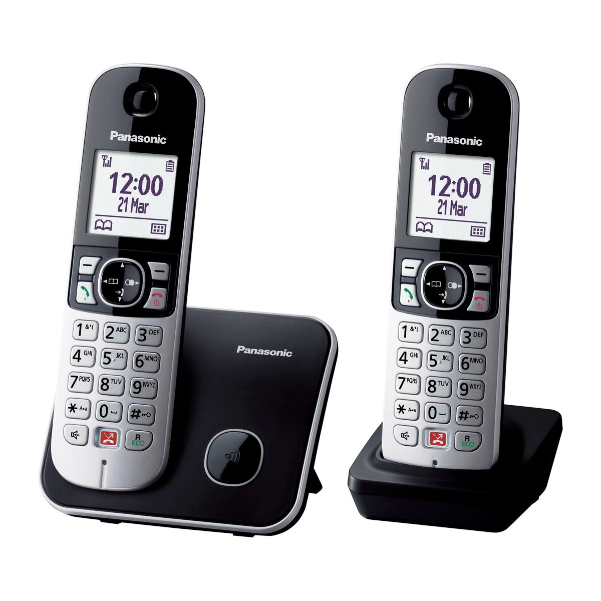 KX-TG6852SPB - Telefono Inalmbrico Panasonic DECT GAP Eco LCD 1.8