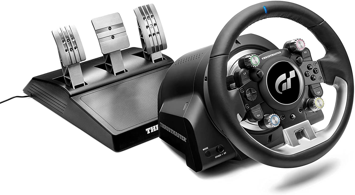 4160823 - Volante+Pedales Thrustmaster T-GT II USB PC PS4 PS5 Negro/Acero Satinado (4160823)